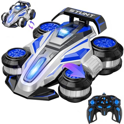 High Speed Drift Remote Control Stunt Deformation Car for 4-16 - color: Blue