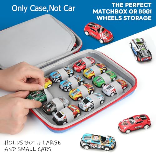 Hard Car Storage case for Diecast Cars, Storage Bag Compatible with 24 Diecast Cars, Matchbox Cars, Mini Cars, Diecast Cars Storage for Kids （Only Box）