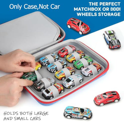 Hard Car Storage case for Diecast Cars, Storage Bag Compatible with 24 Diecast Cars, Matchbox Cars, Mini Cars, Diecast Cars Storage for Kids （Only Box）