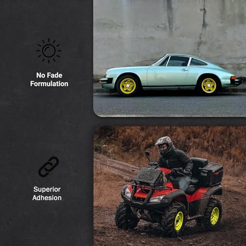 ERA Paints Black Wheel Paint With Omni-Curing Catalyst Technology - 2K Aerosol Glossy Finish With High Temp Resistance And Extreme Durability Against Color Fade And Chemicals Like Brake Fluid - color: Black 2K Spray Paint Only