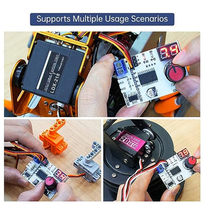 RC Digital Servo Tester 1 Channels Motor Servo Controller Centering Tool with Over-Current Protection & 2 Control Modes for RC Car Airplane Robots Tester Tool - color: Servo Tester 1ch