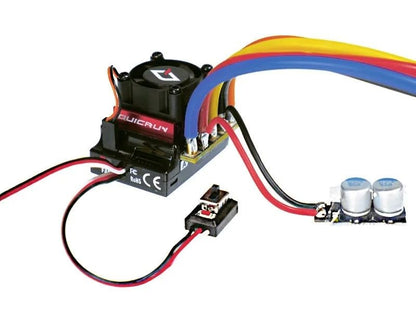HOBBYWING QuicRUN-10BL120-G2-SENSORED BEC Built-In 4A/6V-7.4V (For 1/10) Hobby Wing RC Quick Run Quicrun 10BL120G2 Middle Class 1/10 Scale Boost Turbo, 30125002