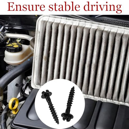 5PCS Car Air Box Screws, Vehicle Air Filter Fixing Retaining Bolts Parts, Automotive Engine Housing Fasteners Repair Screw Accessories, Compatible with Denali Compass Patriot