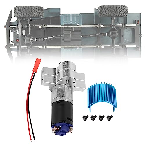 Metal Transfer Case RC Accessory for WPL Henglong B24 B16 B36, 370 CNC Aluminum Gearbox Replacement for RC Crawler Drivetrain Upgrade Kit