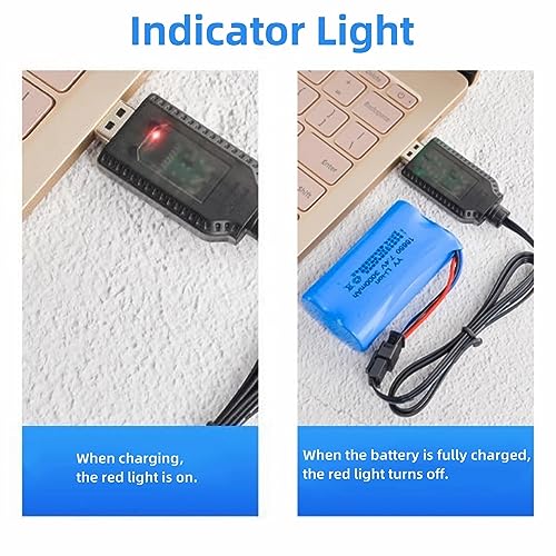 Universal RC Charger Cable with SM-2P Plug Connector for (4-8s) 4.8V 6V 7.2V 8.4V 9.6V Ni-MH/Ni-CD Battery Pack, Compatible RC Car/Boat/Plane/Drone/Tank (9.6V) - size: 9.6V