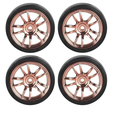 RC Toys For Ldrc AE86 A86 LD1801 LD1802 LD1803 LD1804 A01 A02 1/18 4pcs 31mm RC Hard Drift Tire Wheel Hard Tyre RC Car Upgrade Parts(Brown A) - color: Brown A