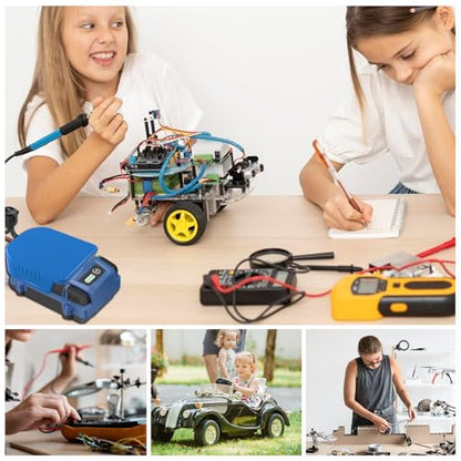 2 Pack Power Wheel Battery Adapter for Kobalt 24V Max Battery Adapter Converter Kit 14 AWG Wire with Fuse & Wire terminals，Power Connector for Rc Car, 14 Gauge Robotics, Rc Truck, DIY use - style: for Kobalt 24V Max Battery