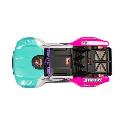 ARRMA Mojave GROM 223S BLX Brushless 4X4 Small Scale Desert Truck RTR with Battery & Charger - Remote Control Car, RC Racing Car 4WD 1/18 On-Road (Teal (ARA2304ST1))
