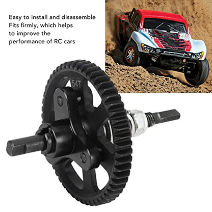 Aluminum Steel Differential Slipper Clutch, Slipper Clutch Assembly, 54T Aluminum Steel Differential Gear Slippers Clutches, for Traxxas Slash, Rustie 4x4 1/10 RC Car (Black) - color: Black