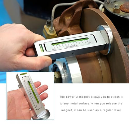 Adjustable Magnetic Gauge Tool, Wheel Camber Castor Strut Alignment Tool with Magnetic Base, Universal Alignment Gauge for Car Truck RV Tire Repair, Car Accessories