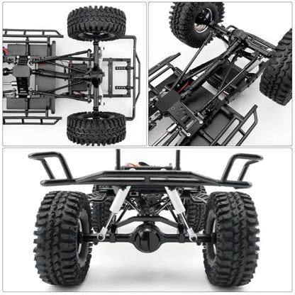 Aluminium Alloy 4 Link Kit Rear Axle with Panhard Bar Setup Upgrade Parts for 1/10 TF2 Trail Finder 2 RC Crawler Car