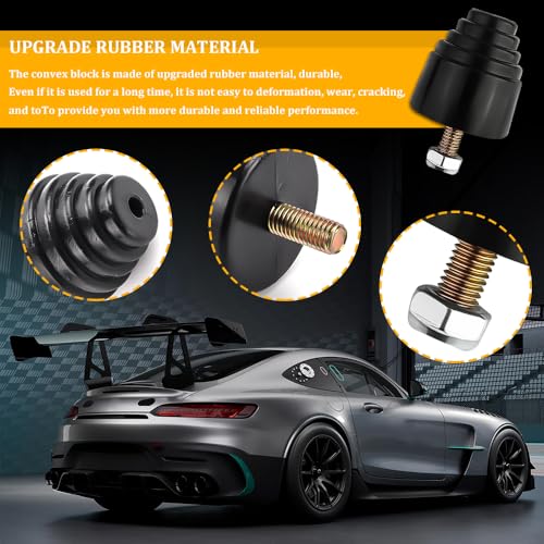 2PCS Suspension Bump Stop, Rear Leaf Spring Bumpers, Bump Stops Kit with Nuts, Universal Rubber Bump Stop Automotive Accessories for Most Cars Trucks Vans Shock Absorption and Cushioning