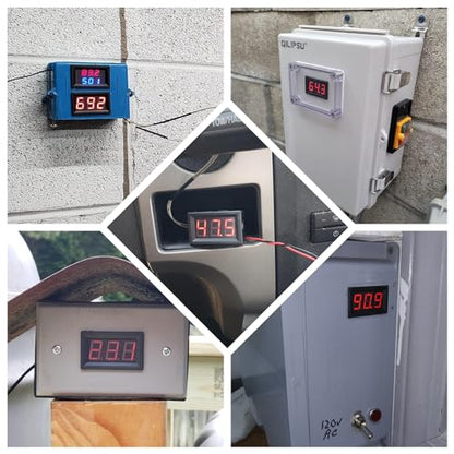 PEMENOL 12V Red Fahrenheit Digital Temperature Meter | -76F~999F LED Display with Industrial Grade 0.5m K-Type Thermocouple Temperature Sensor M6