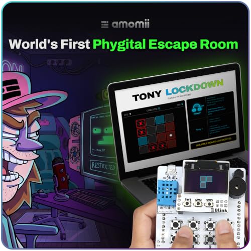 amomii Testudo Soldering Practice Kit, Build 3 Gadgets, Arduino Compatible | Digital Piano, Game Console and Keypad Projects, Microcontroller Included, PDF and Video Tutorials, Teens and Adults