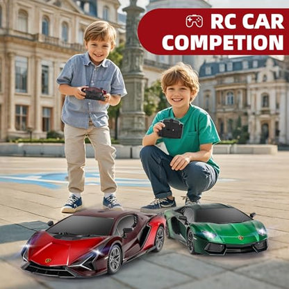 MIEBELY 1/24 Licensed Lamborghini Sián FKP 37 RC Car LED Toy for Boys 6-12 | Officially licensed;2.4GHz control; dual rechargeable batteries; sturdy ABS; indoor/outdoor play; gift for boys & collectors - style: Lamboghini Sian