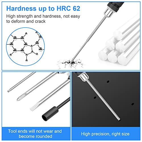 RC Hex Screwdriver Tool Set 16 Pcs Screwdrivers Kit 4 Pcs Hex Driver 8 Pcs Screwdriver 4 Pcs Nut Wrench Repair Tool Kit Socket Screwdrivers for RC Quadcopter Helicopter FPV Drone Car Airplane