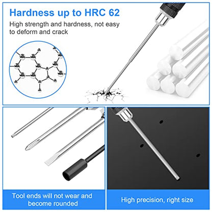 RC Hex Screwdriver Tool Set 16 Pcs Screwdrivers Kit 4 Pcs Hex Driver 8 Pcs Screwdriver 4 Pcs Nut Wrench Repair Tool Kit Socket Screwdrivers for RC Quadcopter Helicopter FPV Drone Car Airplane