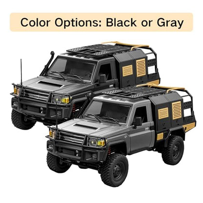 RC Rock Crawler, 2-Speed All Terrain RTR Hobby Car for Adult(Black) - color: Black