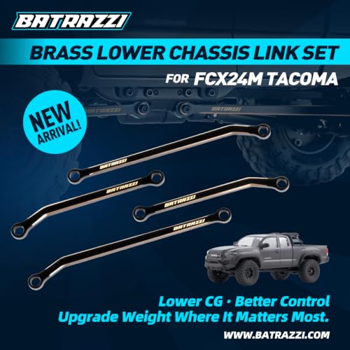 Brass Lower Chassis Link Set for FMS FCX24M Tacoma RC Crawler Upgrade Parts