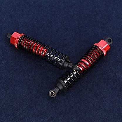 Shock Struts Damper, 2 Pcs Front Rear Shocks Damping Metal RC Car Upgrades Part Absorbers Oil Damper for 1/10 Flat RC Racing Car (85MM) - size: 85MM