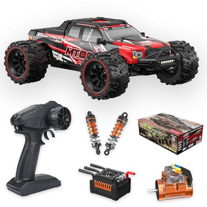 ZD Racing MT09 1/9 4WD Brushless Monster Truck RTR RC Vehicle – 3S/4S Compatible, 65+ km/h High Speed, Full Metal Chassis, Reinforced Drivetrain, Extreme Off-Road RC Car-Red
