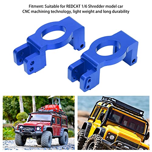 Metal C Hub Carrier Caster Blocks C Shaped Wheel Seat Base Set High Performance RC Car Upgrade Parts for 1/6 Shredder Model Durable Aluminum Alloy Construction (Dark Blue) - color: Dark Blue