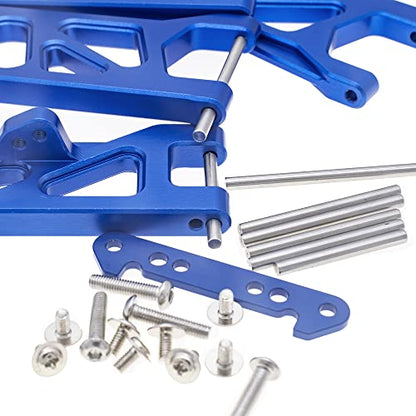 4Pcs Aluminum Front & Rear Suspension A Arms Set for 1/10 ECX 2WD Series RC Car Upgrade Parts-Replacement of ECX1018，ECX1019