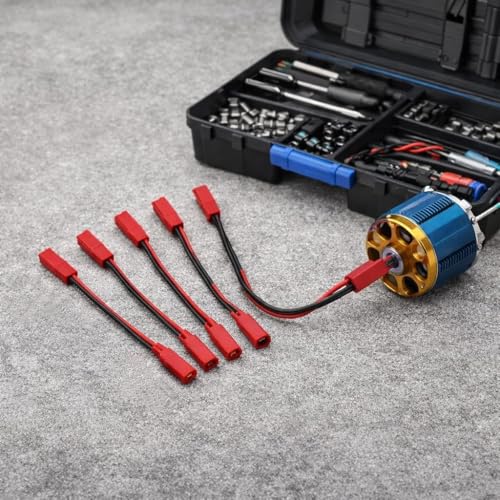 JST Female to JST Female Connector,5Pcs 22AWG 2 Inch RC Motor ESC Conversion Cable Plug Wire Adapter Electronic ESC Motor Extension Cable for RC Car Boat Accessories