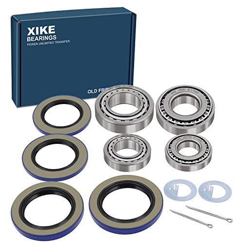 XiKe 2 Set Fits 5,200-6,000 lb Axles Trailer Wheel Hub Kit, 25580/25520 ＆ LM67048/LM67010 Bearings, 21333TB, 22333TB /10-10, 10-36 Seal and Cotter Pin. | Fits 5,200-6,000 lb Axles, Includes 21333TB/10-10 Seal, 22333TB/10-36 Seal and Cotter Pin - size: 255