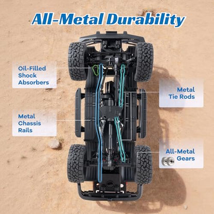 FMS FCX10 LC80 1/10 Brushless RC Crawler, Official Toyota Licensed RC Rock Crawler 4x4, High Torque 1/10 Brushless RC Truck with 2-Speed Transmission, Professional Brushless RC Car for Adult - color: Green