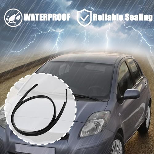 Pair Roof Drip Molding Strips Weatherstrip Fit for Toyota Yaris Hatchback | Roof Molding Drip Left and Right Side Fits for Toyota Yaris Hatchback 2006 2007 2008 2009 2010 2011 Replace 75551-52130 - color: 75551-52130