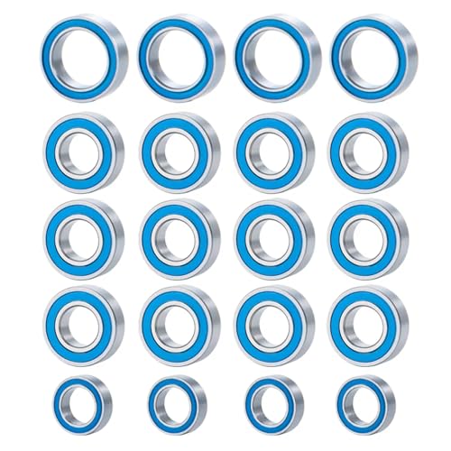Rc Bearings for Tamiya for TT01 for TT-01 TT01D TT01E for TT02B 1/10 20PCS Sealed Bearing Set RC Crawler Car Chassis Upgrade Parts