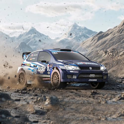 RC Rally Car, ZD Racing RX12 1/12 Scale 4WD Brushless Rally Car with Alloy Suspension, Idea Vehicle Gift for Adults and Teens (Blue) - color: Blue