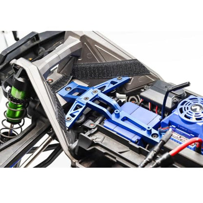 Aluminum Front Chassis Brace Steering Fixed Support RC Upgraded Parts for TRAXXAS 1/10 MAXX WIDEMAXX Monster TRUCK-89086-4, 1/8 6S MAXX SLASH-102076-4 RC Car, Blue - color: Blue