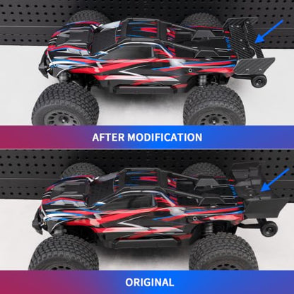 LSG RC Car Carbon Fiber Tail Rear Wing Spoiler for 1/16 Tra-xxas Mini XRT | RC Trunk Tail Wings, Body Shell Spoilers, Upgrade Replace Part, RC Exterior Decoration