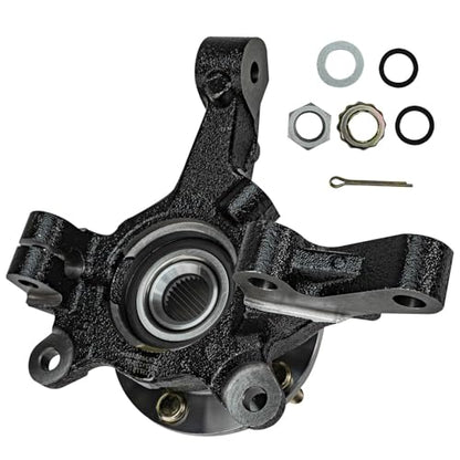 Detroit Axle - Front Left Steering Knuckle and Wheel Hub Bearing CV Axle | Shaft Assembly Replacement for Rear Drum 2007-2011 Dodge Caliber - 2pc Set - size: 2UX47814/Pair