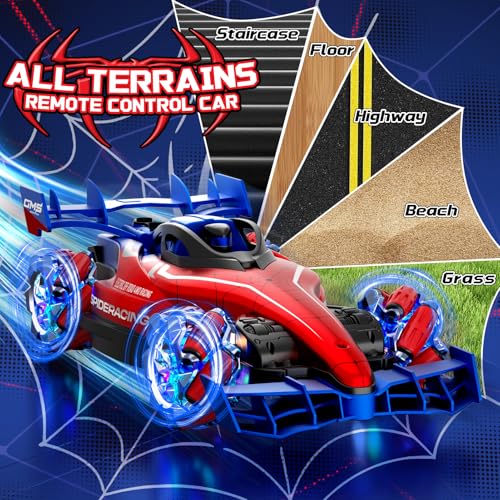 Remote Control Cars, 2.4GHz Monster Truck RC Stunt Cars for Boys Kids Adults, 1:12 Monster RC Truck Off Road with Light & Music, Gifts for 8 9 10 11 12 13 14 15 16+ Years Old Boys Girls Adults