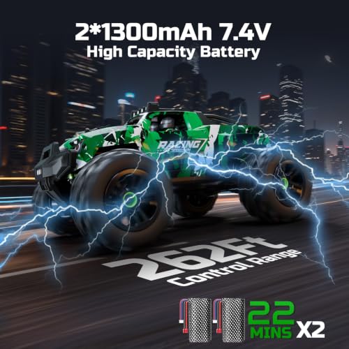 36KMH RC Cars Truck Remote Control Car for Adults Boys Age 8-12 Kids,1:18 | All Terrain 4X4 High Speed Fast Off-Road Electric Vehicle,Full Proportional Synchronous Control System, 2.4GHz