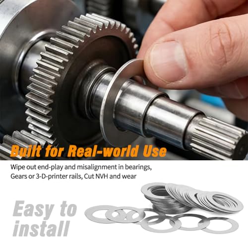 Shim Washer 6x10 8x12 10x16 Precision Spacers Kit 0.1/0.2/0.3/0.5mm 304 SS | 12 Size 208pcs 0.1/0.2/0.3/0.5mm Thick 304 Stainless Steel Flat Shim for Bearings Gearboxes CNC & RC Tuning, DIN 988 - size: 6x10 8x12 10x16 208pcs