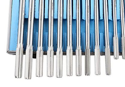 Accusize Chucking Reamer Set, 1/16" to 1/2" by 1/64", 29 Pc | HSS M2 Premium, Straight Flute, Right Hand Cut, ANSI, Aluminum Case, 5528-SF00 - size: 1/16" thru. 1/2" by 1/64"