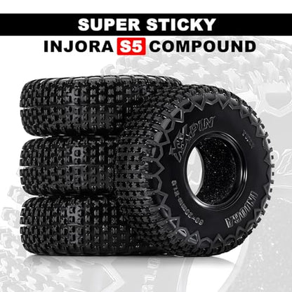 INJORA S5 1.0 XHX Pin Tire 60 * 20mm for 1/18 1/24 RC Crawler SCX24 FCX24