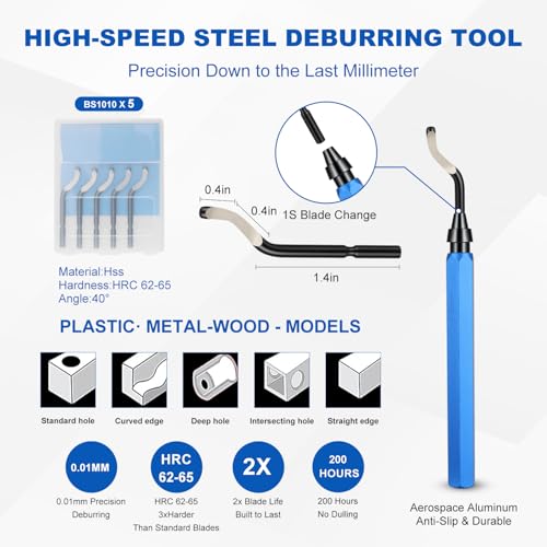 3D Printer Tools Kit - 58PCS 3D Printer Accessories 3D Printing Tool Kit with Nozzle Cleaning Kit, Deburring Tool, Scraper, Files, Carving Knife, Tweezers – 3D Print Tools for FDM/SLA/Bambu lab - style: 58pcs 3D Printing Tool Kit with Deburring Tool