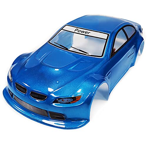 1/10 Scale E92 Style RC LEXAN Body Shell Replacement for Drift Racing Touring On-Road Car Width 200mm with Decal Sheet(Blue) - color: Blue