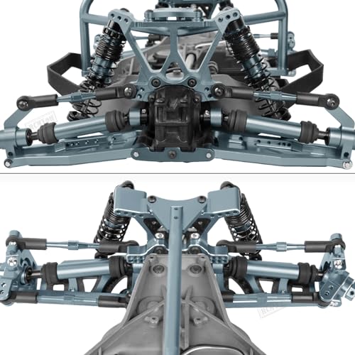RC Drive Shaft CVD Axles Upgrades Part for 1/10 Slash VXL 4X4,Rustler VXL 4X4,Stampede VXL 4X4,#45 Steel Front Rear Driveshaft with Hex,Titanium - color: Titanium - Upgrades