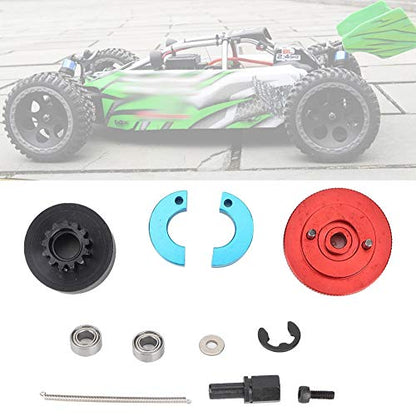 13t Flywheel Speed Clutch Variator Set, 1 Set Rc Engine Upgrade Parts, Bell Springs Fit For 1/10 Rc Nitro Engine (Red) - color: Red