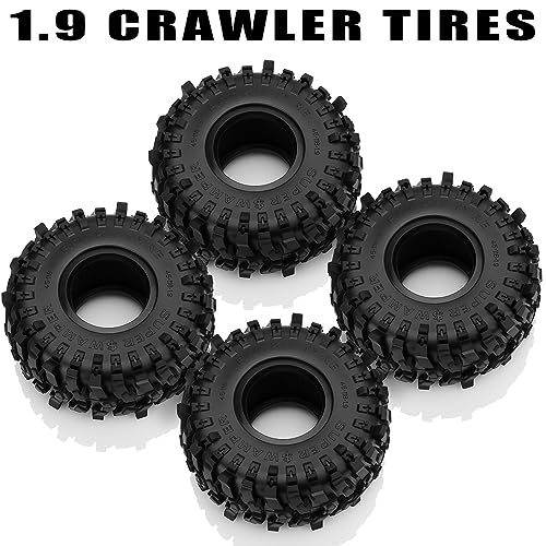 GLOBACT 1.9 Crawler Tires 118 * 45mm for 1/10 TRX4 TRX6 SCX10 Redcat GEN7 8