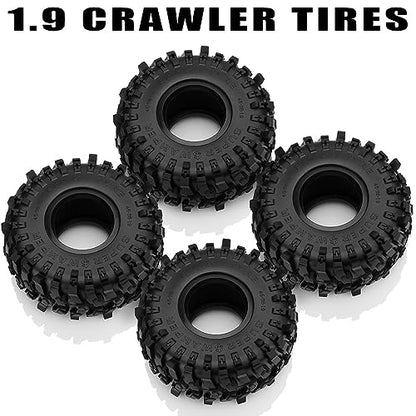 GLOBACT 1.9 Crawler Tires 118 * 45mm for 1/10 TRX4 TRX6 SCX10 Redcat GEN7 8
