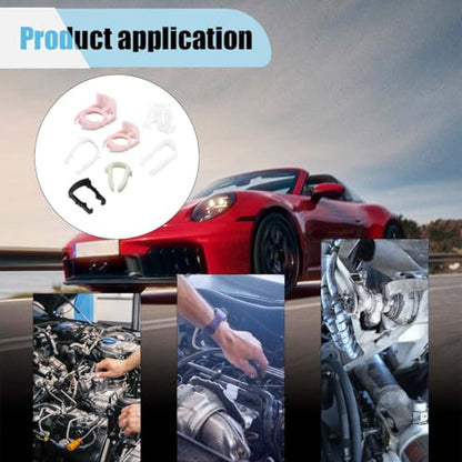 160PCS Car Fuel Line Clips, 7 Sizes Fuel Line Retainer Clips Assortment Kit, Plastic Fuel Line Retaining Clips Replacement 3/8" & 5/16" Fuel Line Clamp, Compatible with SUV Car Truck(160PCS) - size: 160PCS