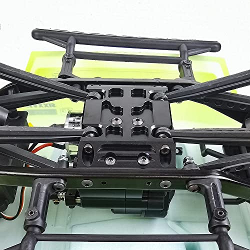 Aluminum Speed Center Skid Plate CNC Machined for 1/10 RC Axial SCX10 (Black)