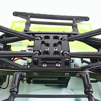 Aluminum Speed Center Skid Plate CNC Machined for 1/10 RC Axial SCX10 (Black)
